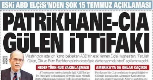 Duyduk duymadık demeyin: Darbeyi Bizans’ı diriltmek için Patrikhane yaptı